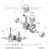 ENGINE, PISTON AND KURBELWELLE