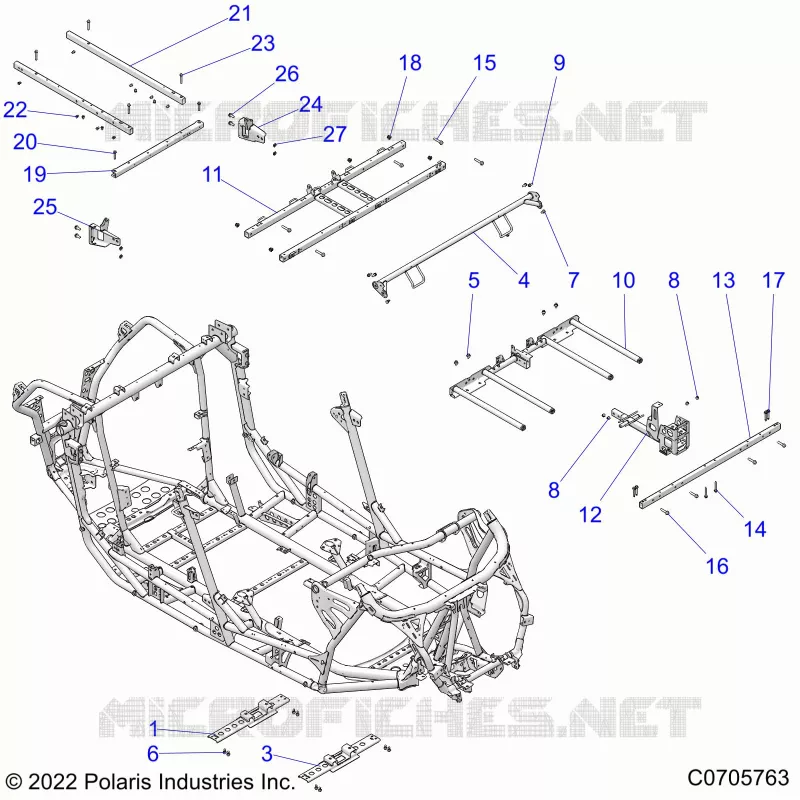 CHASSIS, MAIN FRAME AND SKID PLATES