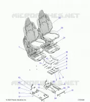 SITZ ASM. AND SLIDER, FRONT