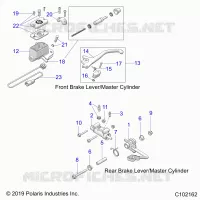 BRAKES, BRAKE LEVERS AND MASTER CYLINDERS