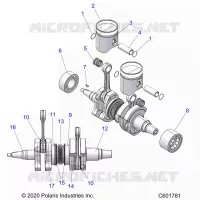 ENGINE, PISTON AND KURBELWELLE
