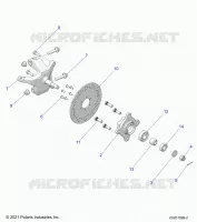 LENKUNG, FRONT HUB AND SPINDLE