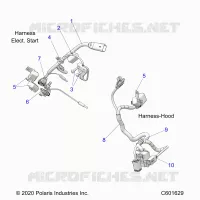 ELEKTRIC, WIRE HARNESS, HOOD, ELEC. START