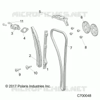 CAM CHAIN AND TENSIONER