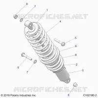 SUSPENSION, REAR SHOCK MOUNTING