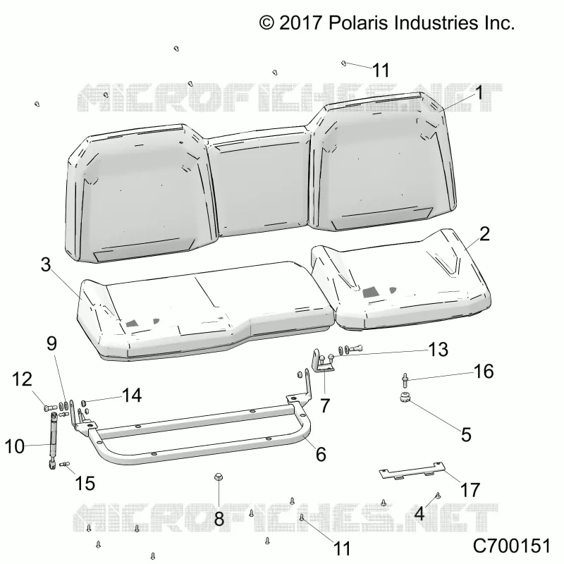SITZ ASM. REAR