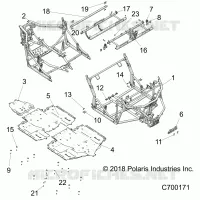 CHASSIS, MAIN FRAME AND SKID PLATES