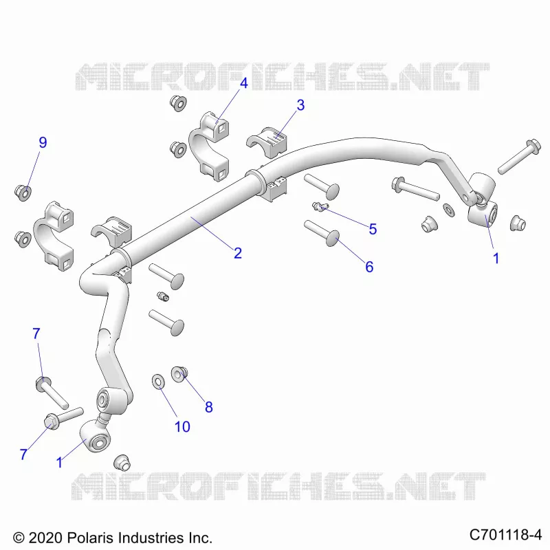 SUSPENSION, REAR STABILISATORSTANGE