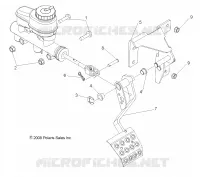 BREMSES, PEDAL AND MASTER CYLINDER MOUNTING
