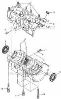 CRANKCASE 500 INDY 0982764(A)(B) AND EUROPEAN 500 INDY E982764A (4942104210C007)