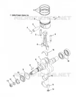 MOTOR, KURBELWELLE AND KOLBEN
