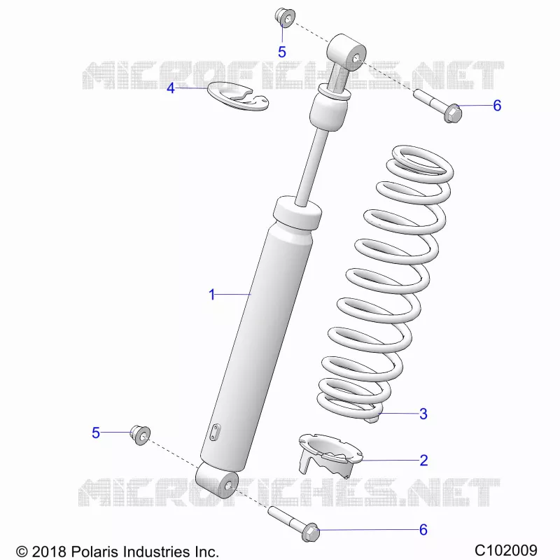 SUSPENSION, FRONT SHOCK