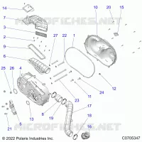ANTRIEB, CLUTCH COVER AND DUCTING