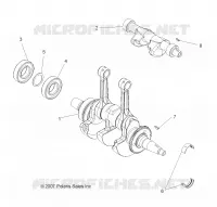 MOTOR, KURBELWELLE AND BALANCE SHAFT