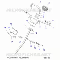 STEERING, HANDLEBAR, LENKSÃ¤ULE