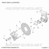 FRONT SUSPENSION HUB, CARRIER, AND BRAKE DISC
