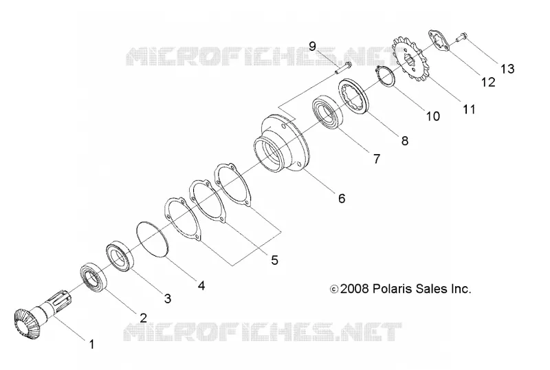 ANTRIEB, GEAR SHAFT OUTPUT