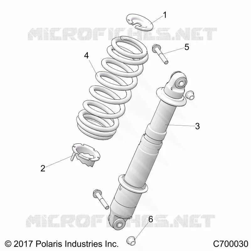 SUSPENSION, REAR SHOCK MOUNTING