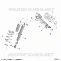 SUSPENSION, FRONT SHOCK MOUNTING