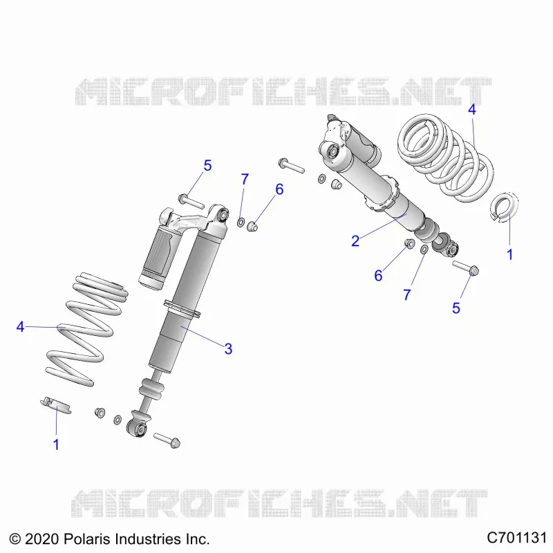 SUSPENSION, FRONT SHOCK MOUNTING