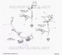 ELEKTRIC, WIRE HARNESS, HOOD, ELECTRIC START