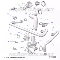 MOTOR, WATERPUMP AND BYPASS
