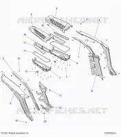 KAROSSERIE HINTEN FENDERS AND BEZELS- Z24NMF99AR/AM/BR/BM (C0705025-9)