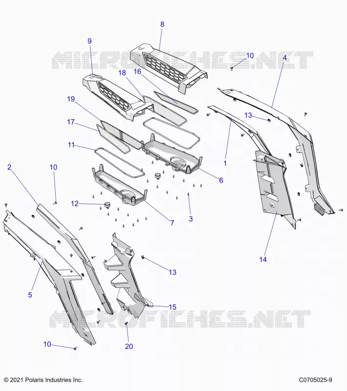 KAROSSERIE HINTEN FENDERS AND BEZELS- Z24NMF99AR/AM/BR/BM (C0705025-9)