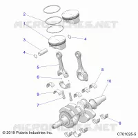 ENGINE, KURBELWELLE AND PISTON