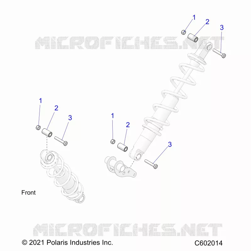 SUSPENSION, SHOCK MOUNTING, REAR SUSP.