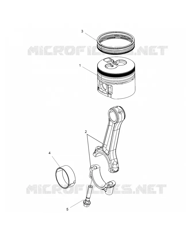MOTOR, CONNECTING ROD AND KOLBEN SET