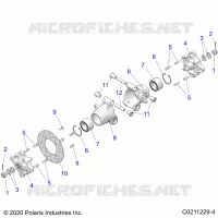 HINTERRADAUFHÃ„NGUNG HUBS, CARRIER AND BRAKE DISC