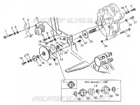 GETRIEBEGEHÄUSE/BREMSE AND KETTEN ??COVER MOUNTING XPLORER 300 W97CC28C (4939813981C005)