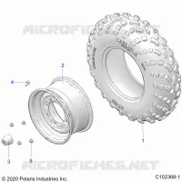 RADS, FRONT TIRE