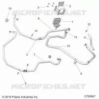 INSTRUMENTENTAFEL, HEATER ROUTING