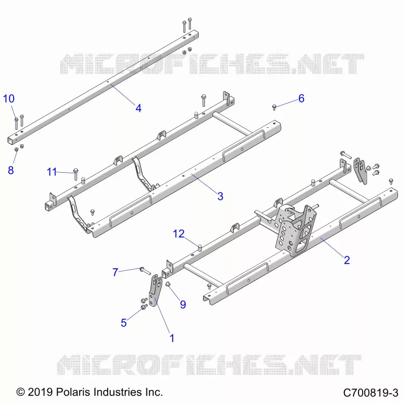 CHASSIS, SITZ SUPPORTS