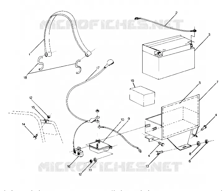ELECTRIC START COMPONENTS 500 Classic Updated 10/88 (4915411541028A)