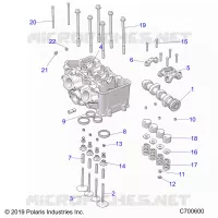ENGINE, ZYLINDERKOPF AND VALVES