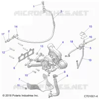 ENGINE, TURBO CHARGER MOUNTING