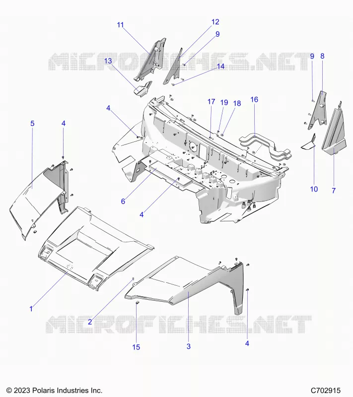 HAUBE, LINER, FRONT FENDERS,  PILLARS