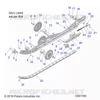 SUSPENSION, RAIL BEAM, LH/RH