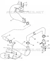 ABGASSYSTEM SLX 780 B964287 and Intl. SLX 780 I964287 (4937443744B005)