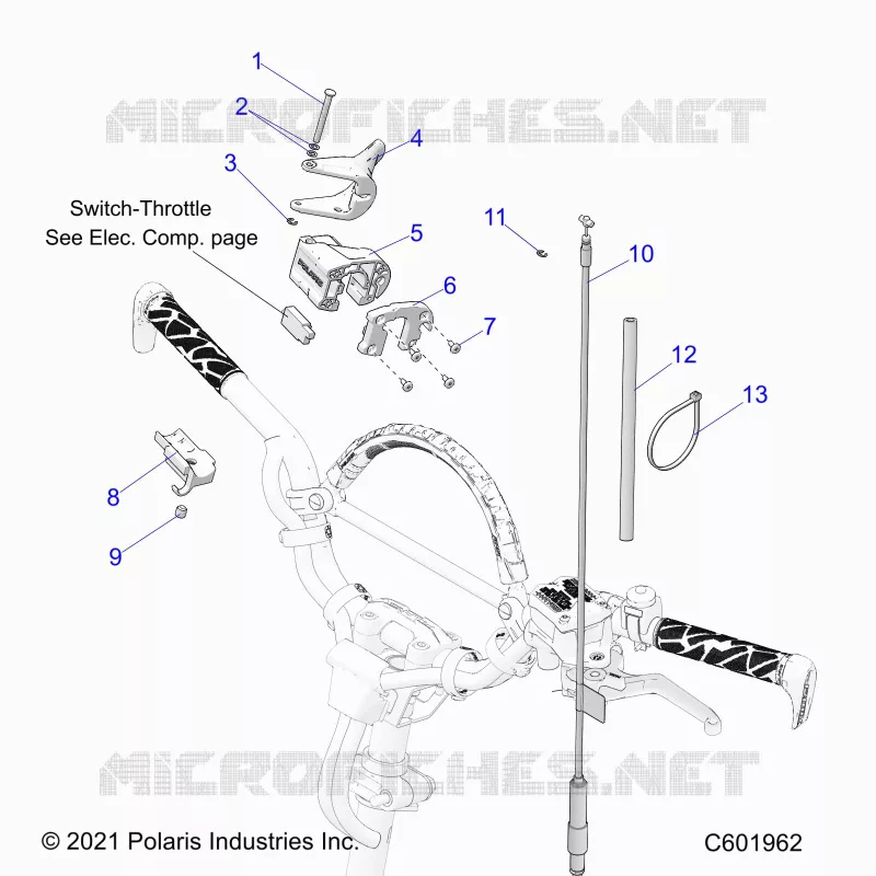 MOTOR, THROTTLE CONTROL ASM.