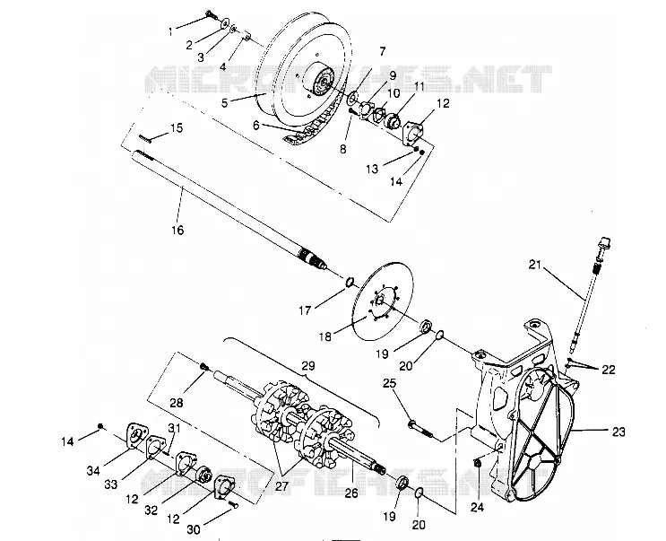 ANTRIEB ASSEMBLY 440 0952760, 440 SKS 0952560,  and EUROPEAN 440 SKS E9 (4929032903B010)