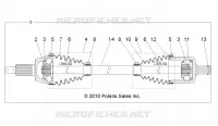 DRIVE TRAIN, GETRIEBE VORNE SHAFT