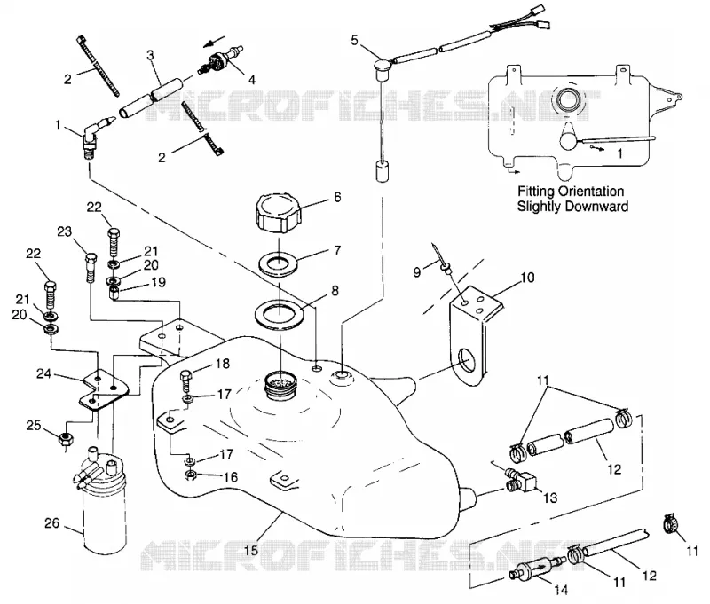 ÖLTANK SL 700 B974071, Intl. SL 700 I974071, SL 700 Deluxe B974072 and In (4940874087A014)