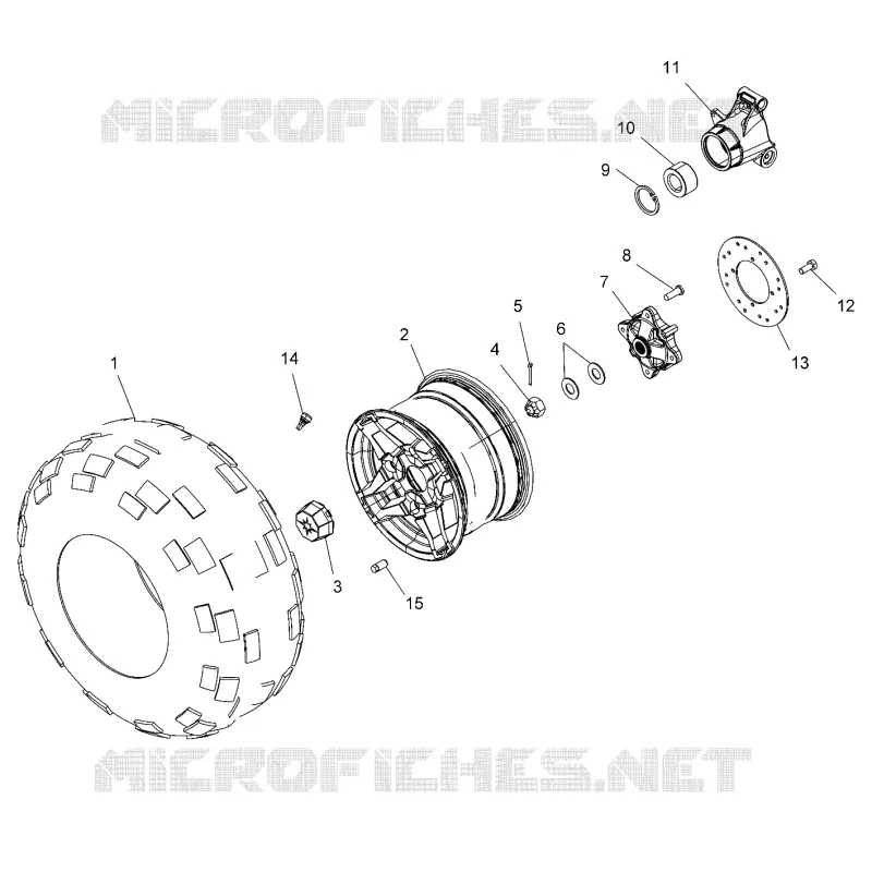 RADS, REAR TIRE and BREMSE DISC