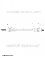 DRIVE TRAIN, HINTEN DRIVE SHAFT