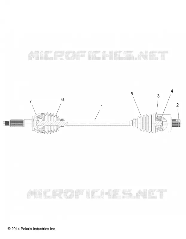 DRIVE TRAIN, HINTEN DRIVE SHAFT