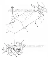 SITZ/GASBEHÄLTER ASSEMBLY 440 XCR (4921352135003A)